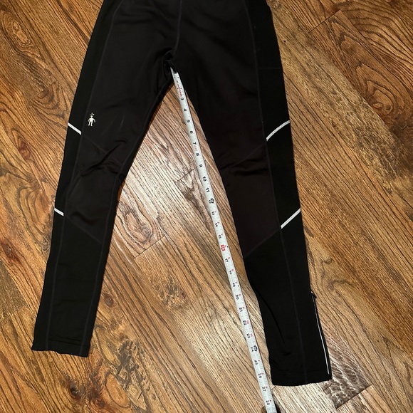 Smartwool Womens PHD Wind Tights Leggings Merino Wool Running Black size Small. - Picture 12 of 12